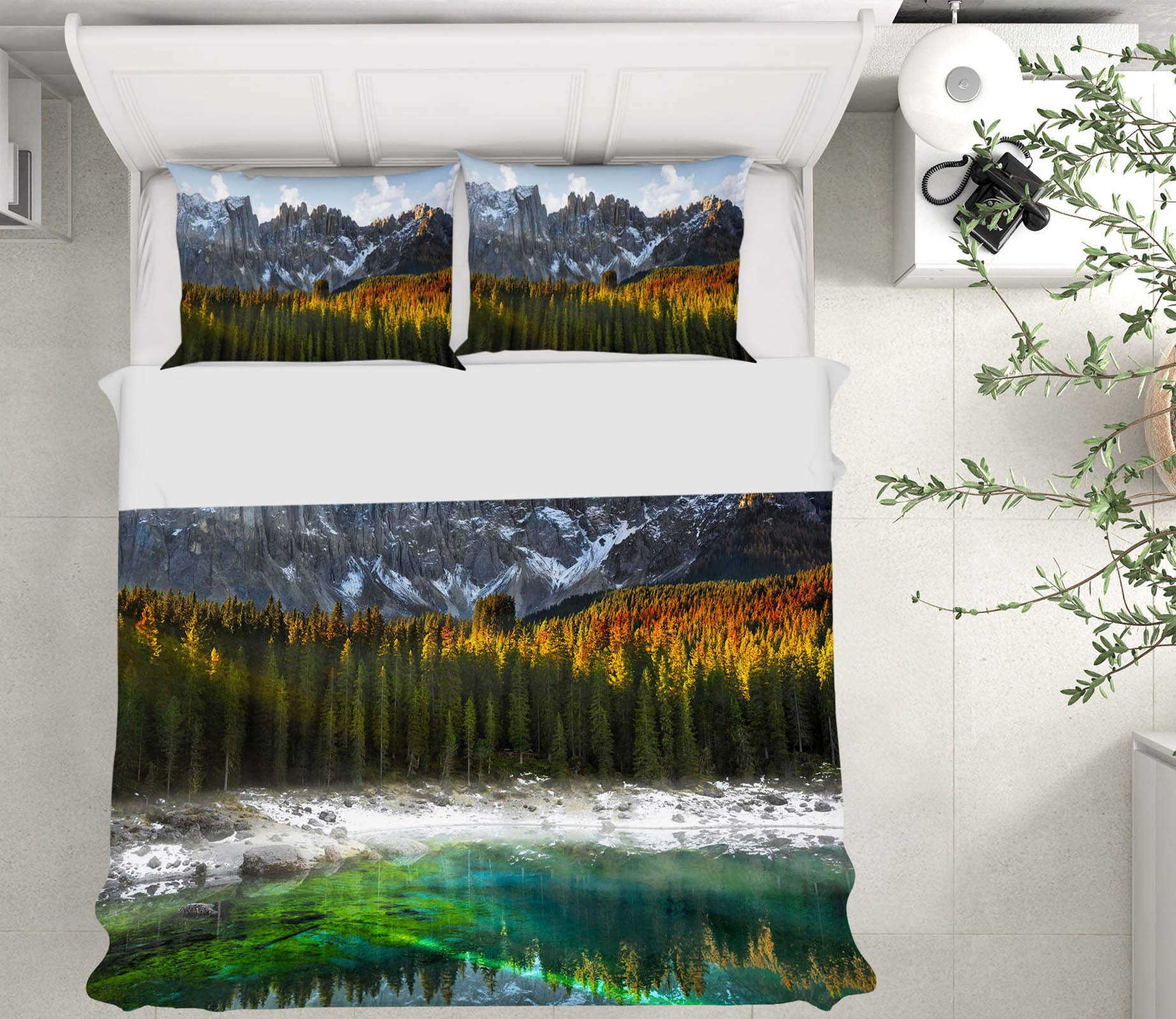 3D Carezza Lake 017 Marco Carmassi Bedding Bed Pillowcases Quilt