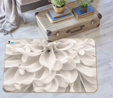 3D White Flower 6786 Assaf Frank Rug Non Slip Rug Mat