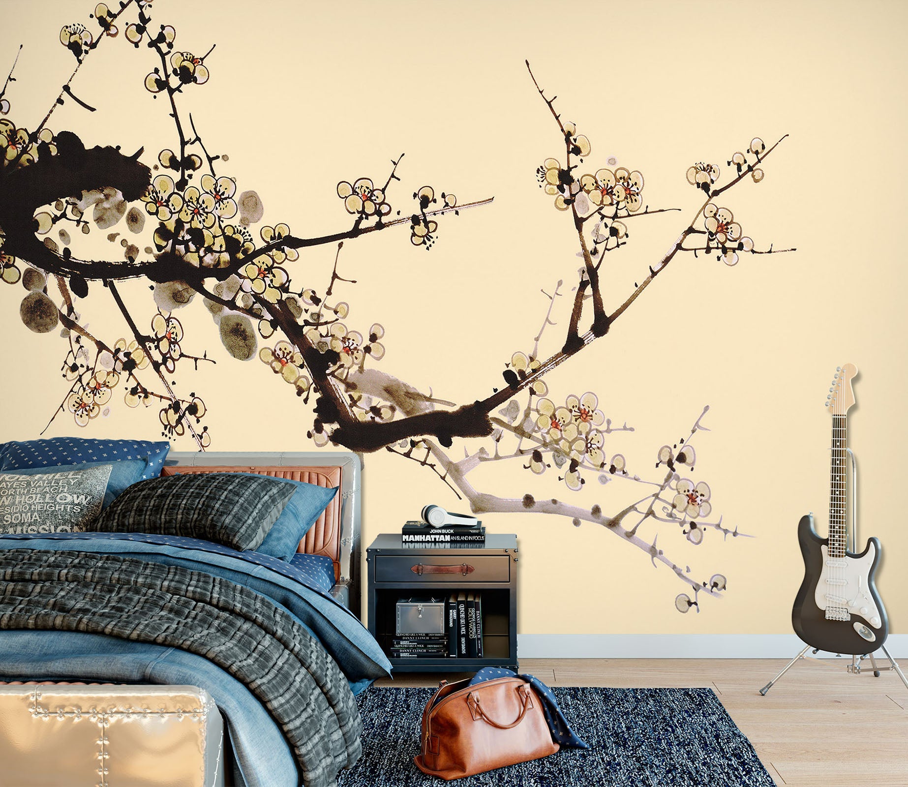 3D Black Branches 1609 Wall Murals