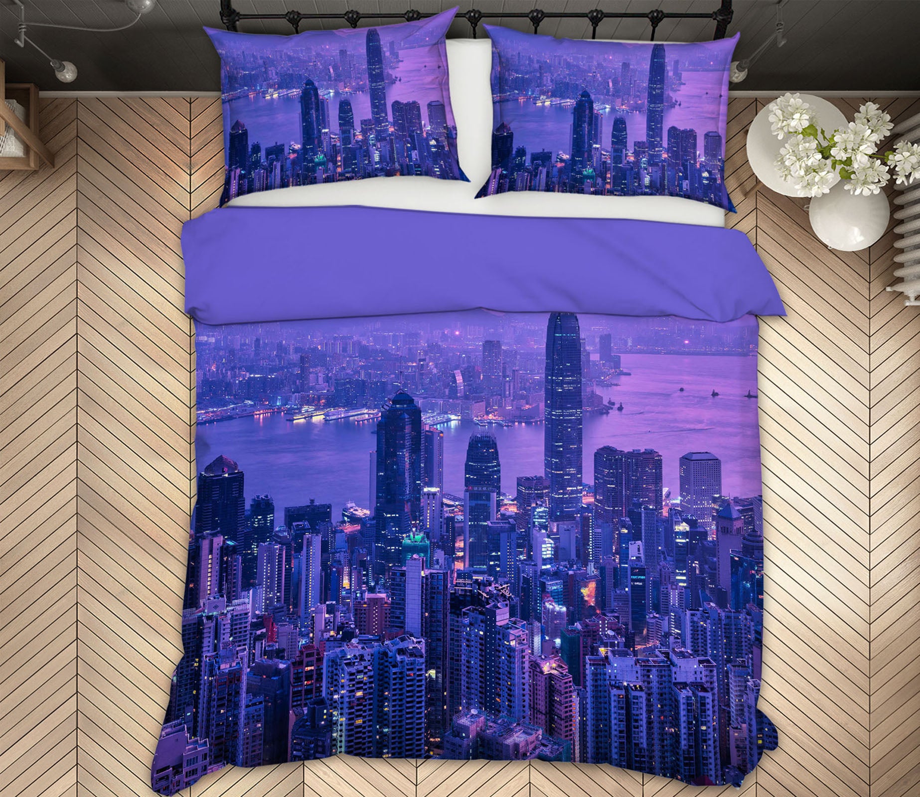 3D Hazy City 2119 Marco Carmassi Bedding Bed Pillowcases Quilt