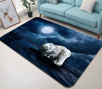 3D Moon Bear 622 Animal Non Slip Rug Mat Mat AJ Creativity Home 