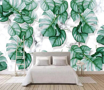 3D Painting Leaves WC2312 Wall Murals