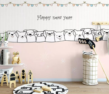 3D Cute Puppy WC56 Wall Murals Wallpaper AJ Wallpaper 2 