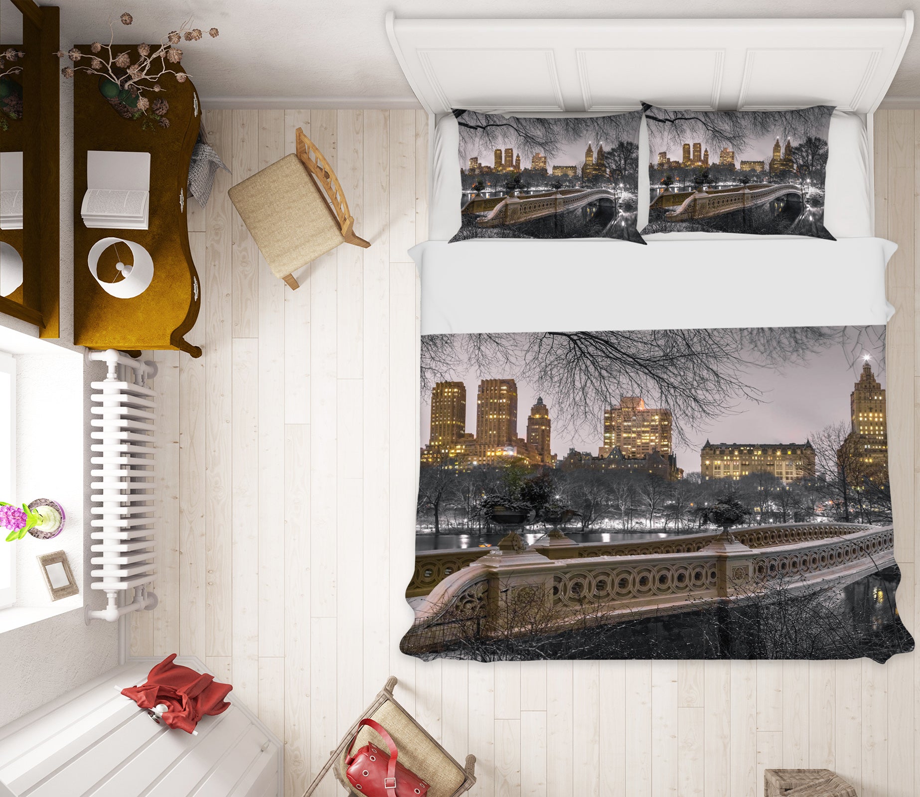 3D City Bridge 85125 Assaf Frank Bedding Bed Pillowcases Quilt