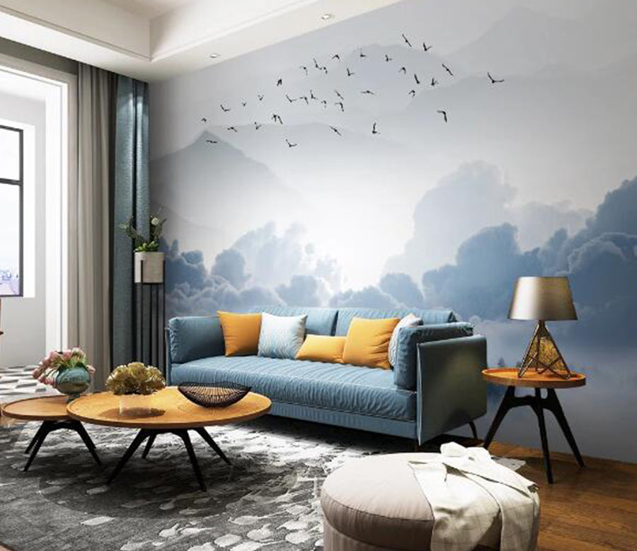 3D Cloud Tree WC1377 Wall Murals