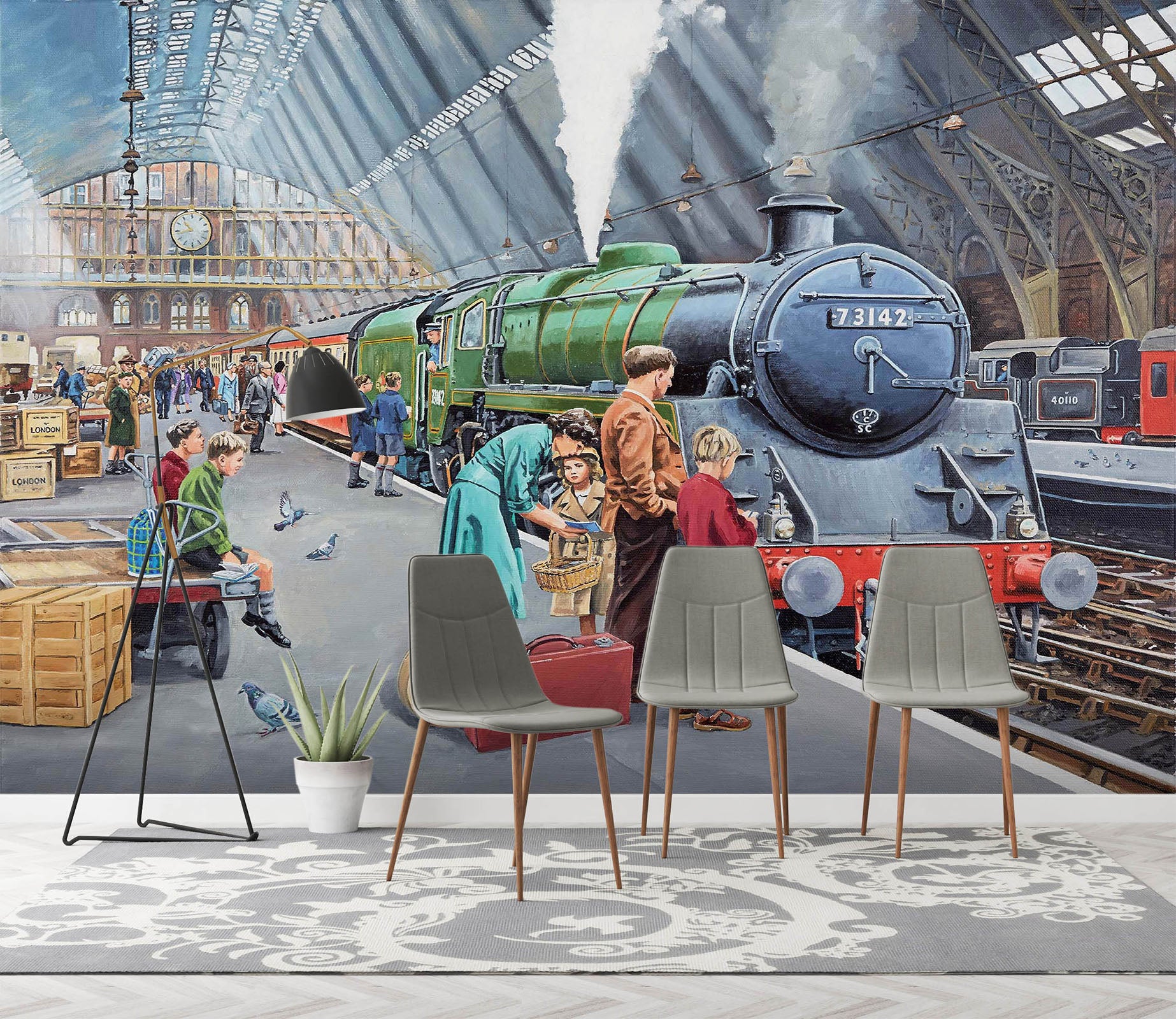 3D By Train 1052 Trevor Mitchell Wall Mural Wall Murals