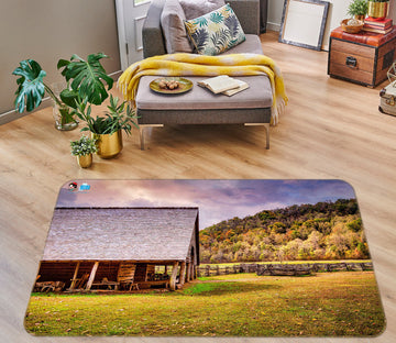 3D Outdoor Cabin 5109 Beth Sheridan Rug Non Slip Rug Mat