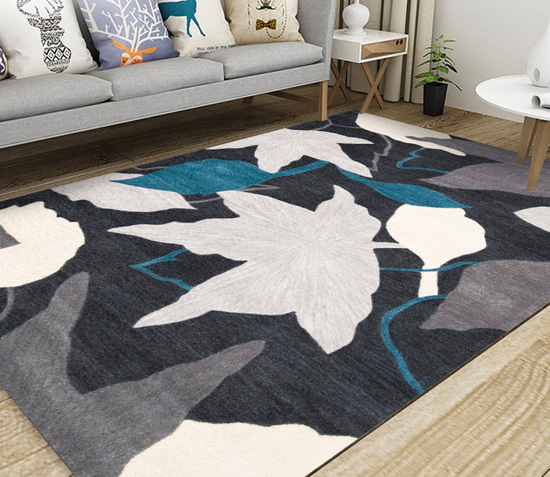 3D Colored Leaves WG229 Non Slip Rug Mat Mat AJ Creativity Home 