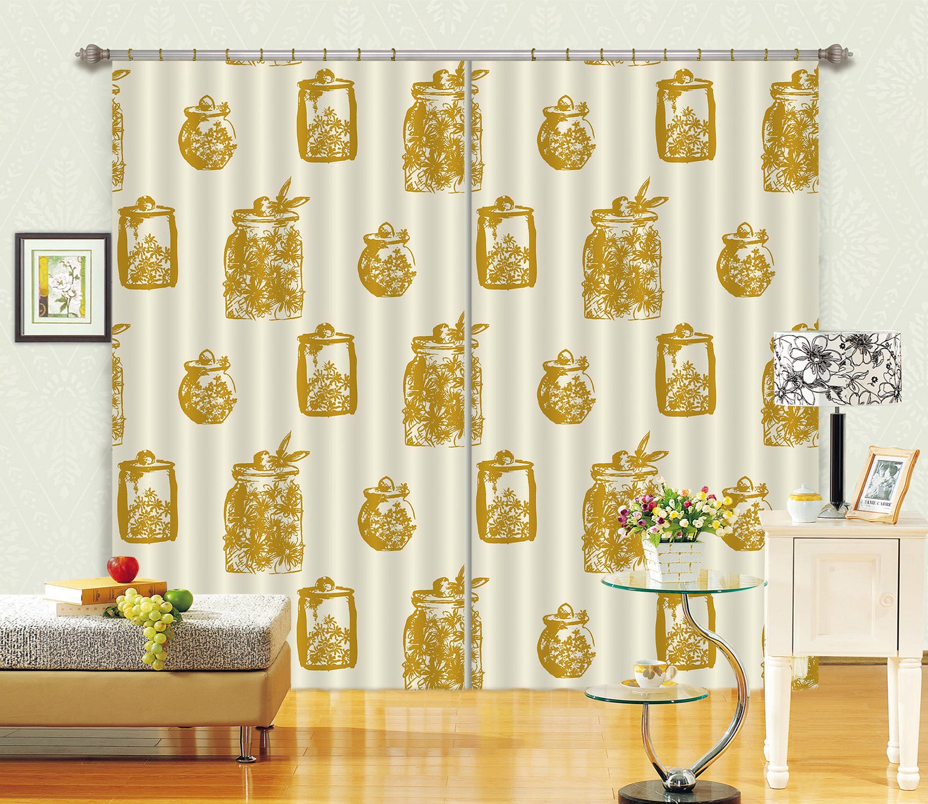 3D Jar Pattern 11189 Kashmira Jayaprakash Curtain Curtains Drapes