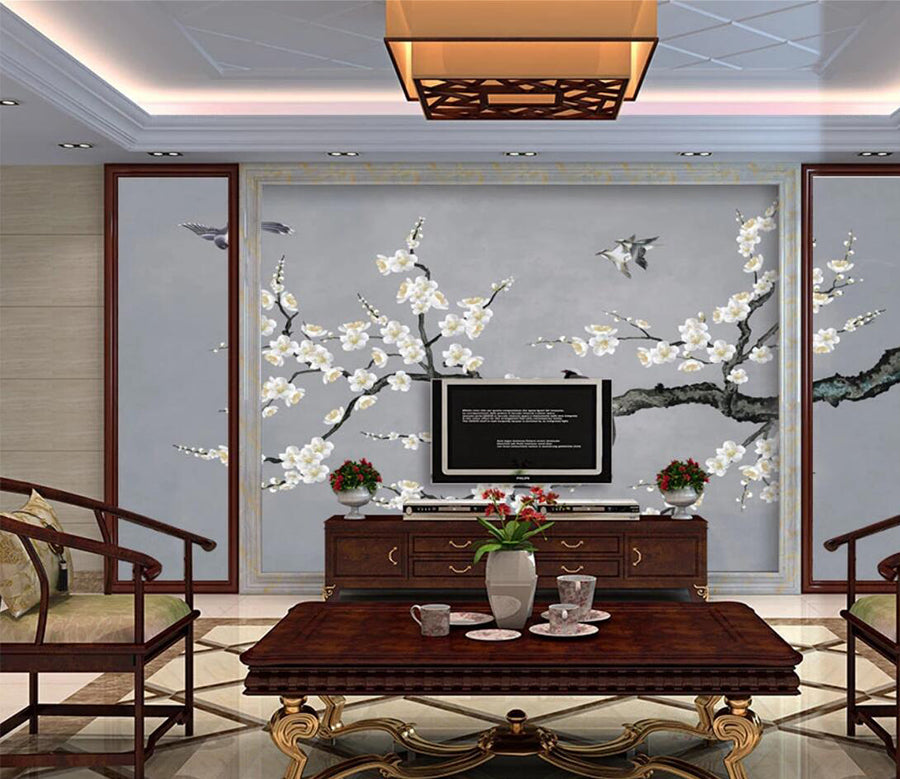 3D Swallow Flying WC1228 Wall Murals