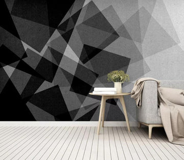 3D Gray Geometry WC30 Wall Murals Wallpaper AJ Wallpaper 2 