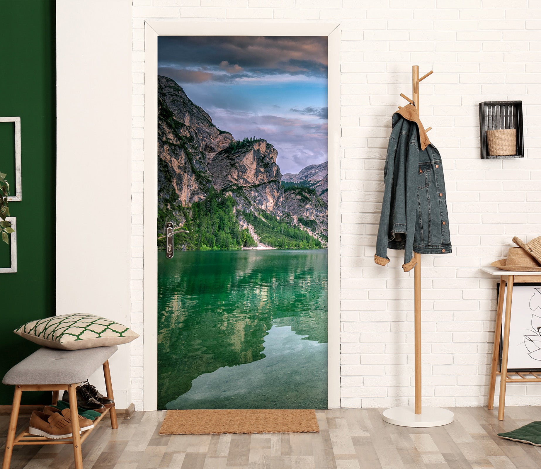 3D Lake Mountain 114131 Marco Carmassi Door Mural