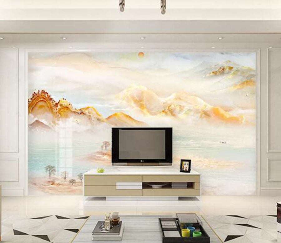 3D Valley Pattern WC1407 Wall Murals