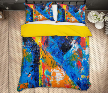 3D Color Pattern 67057 Bed Pillowcases Quilt