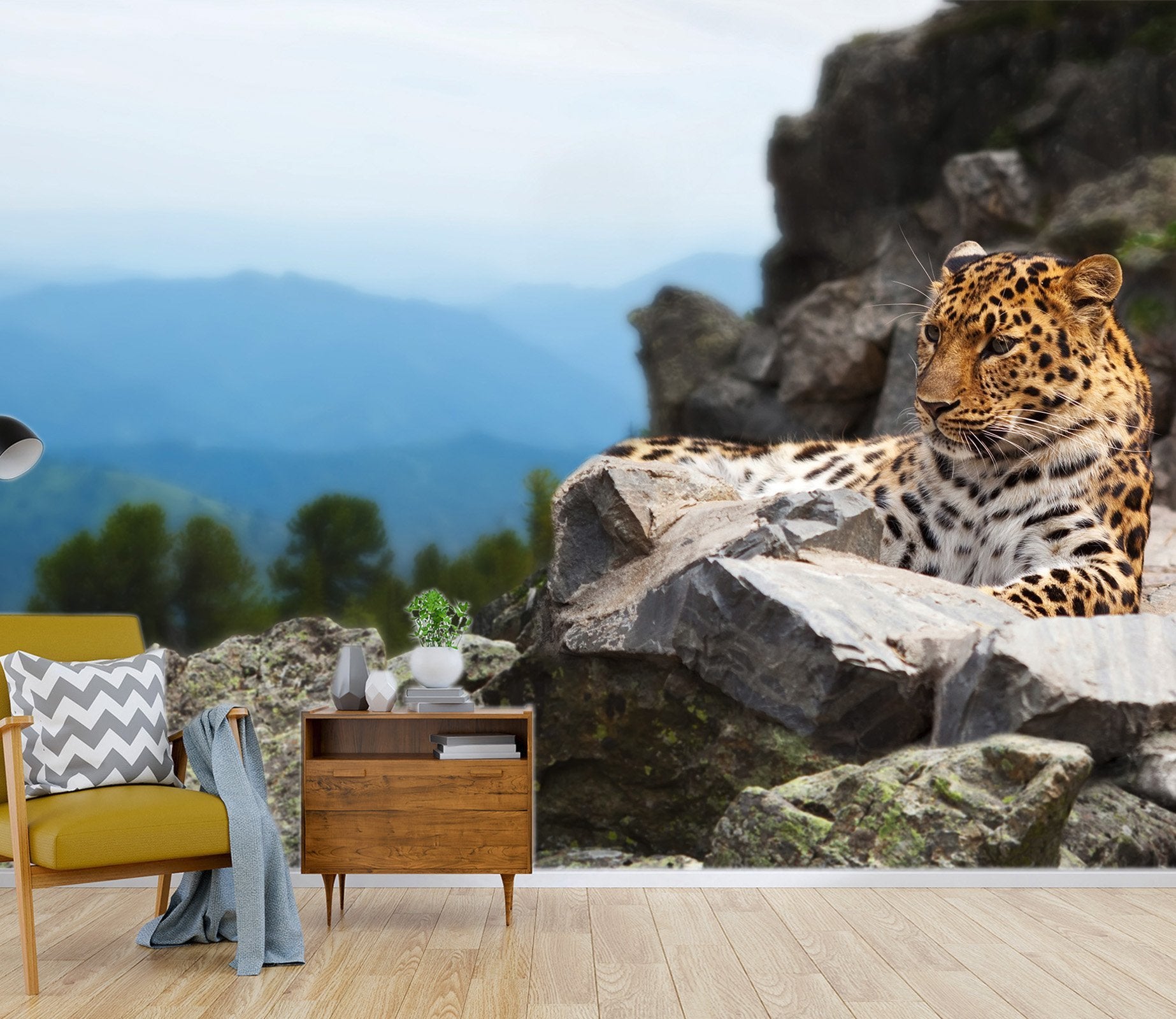 3D Mountain Tiger 654 Wallpaper AJ Wallpaper 