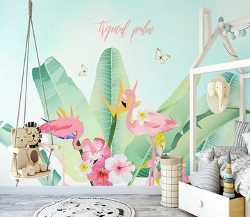 3D Flamingo WG79 Wall Murals Wallpaper AJ Wallpaper 2 