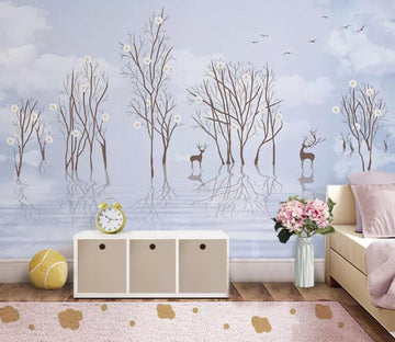 3D Deer Forest WG37 Wall Murals Wallpaper AJ Wallpaper 2 