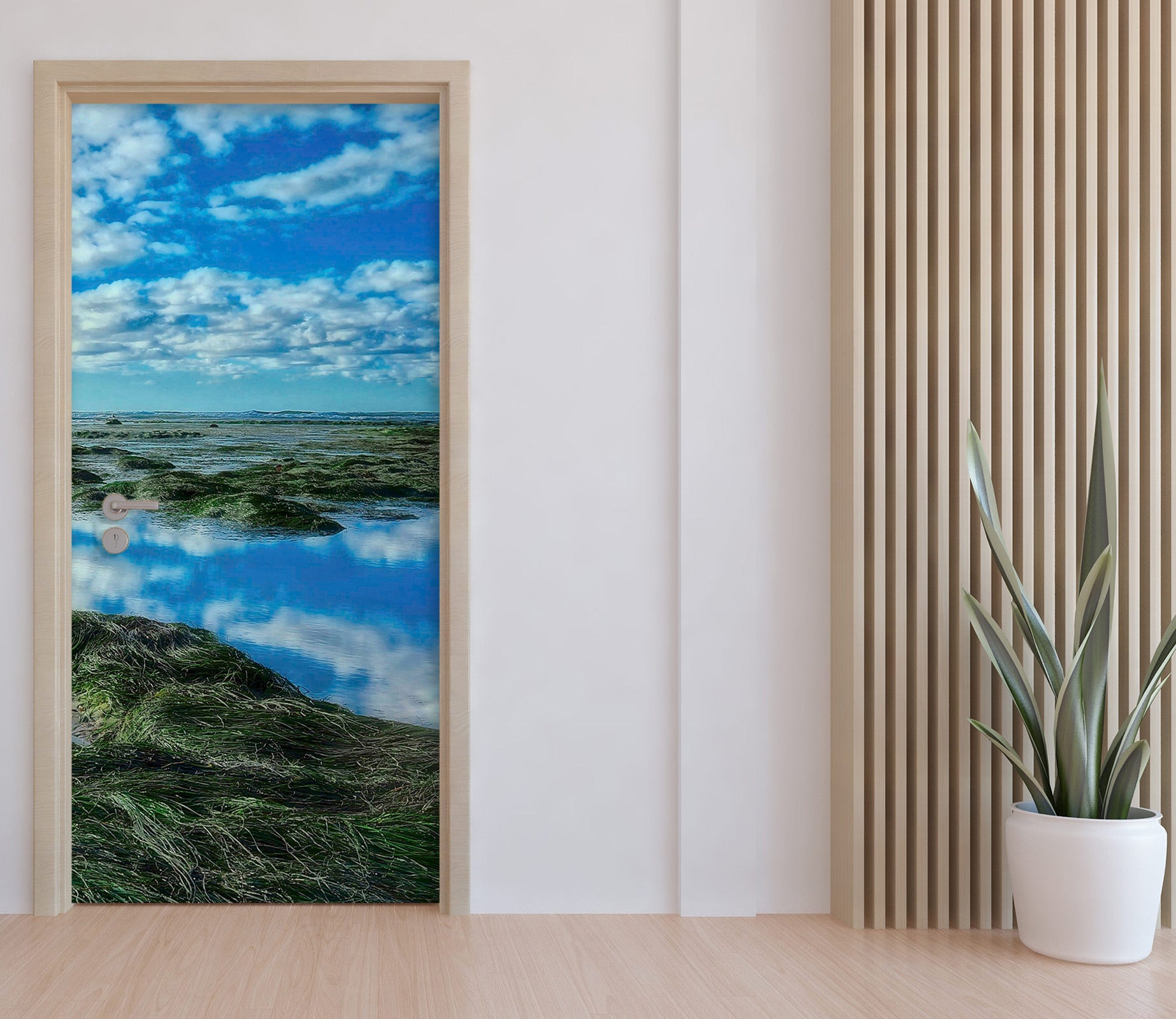 3D Grass Sky 110225 Kathy Barefield Door Mural