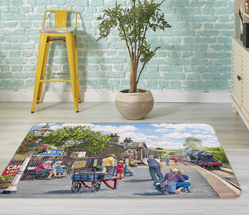 3D Oakworth Station 1091 Trevor Mitchell Rug Non Slip Rug Mat