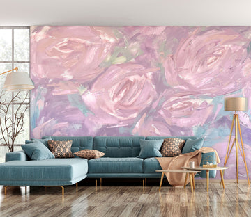 3D Pink Roses 2619 Skromova Marina Wall Mural Wall Murals