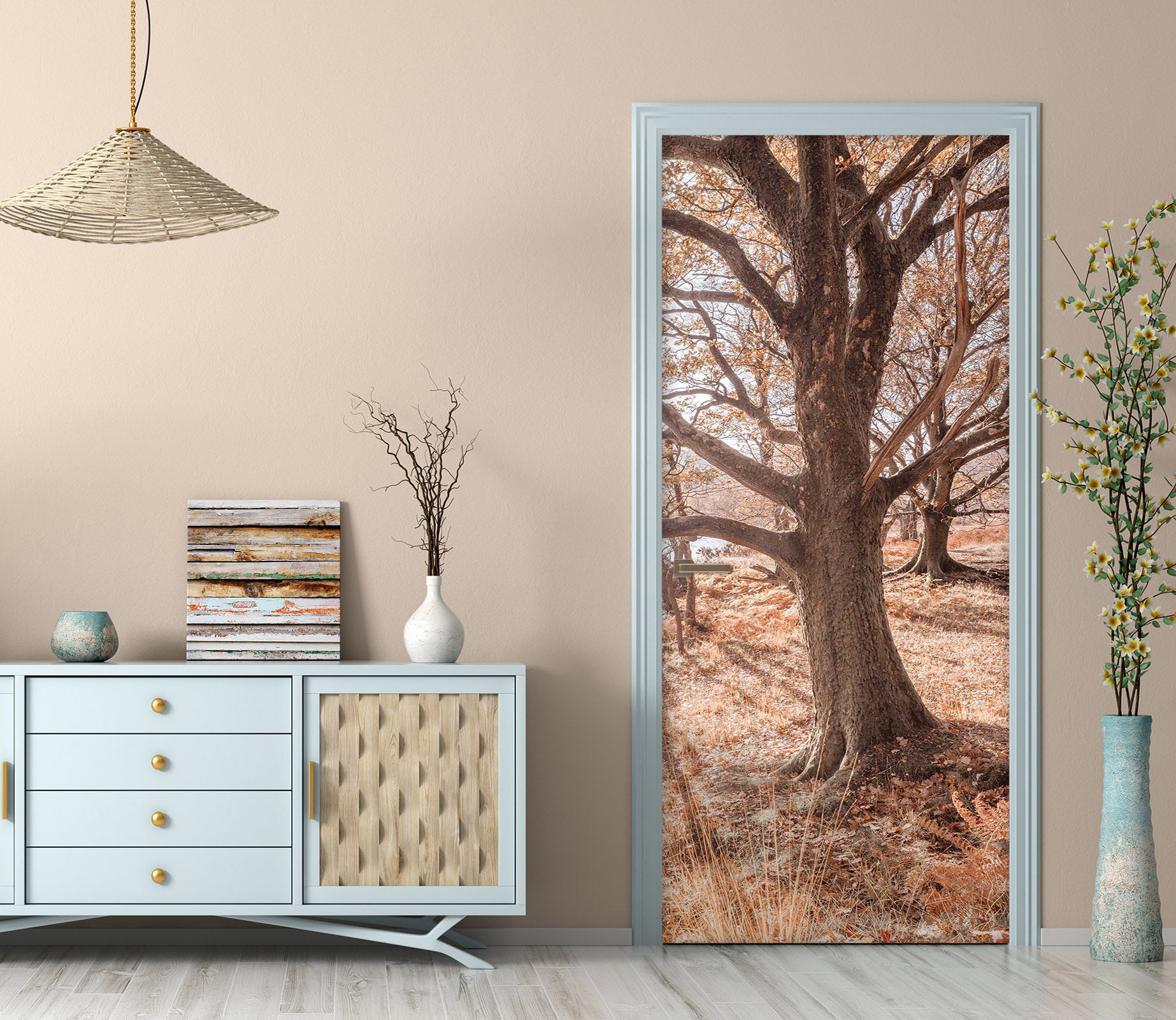 3D Trees 10214 Assaf Frank Door Mural