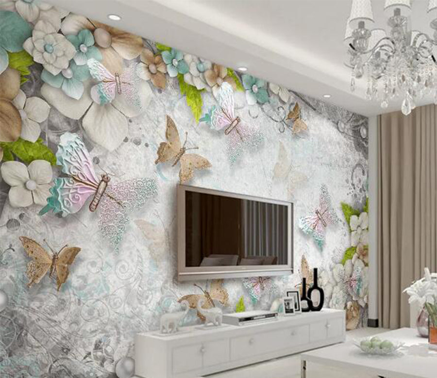 3D Butterfly Decoration WC200 Wall Murals