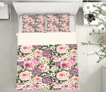 3D Flowers 67173 Bed Pillowcases Quilt