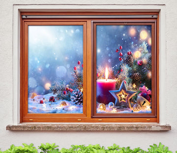  AJ WALLPAPER 3D Christmas Favorite Stick 294 Christmas Window  Film Print Xmas Sticker Cling Stained Glass UK Lv (Vinyl (No Glue &  Removable), 219x312cm【87x123】) : Tools & Home Improvement