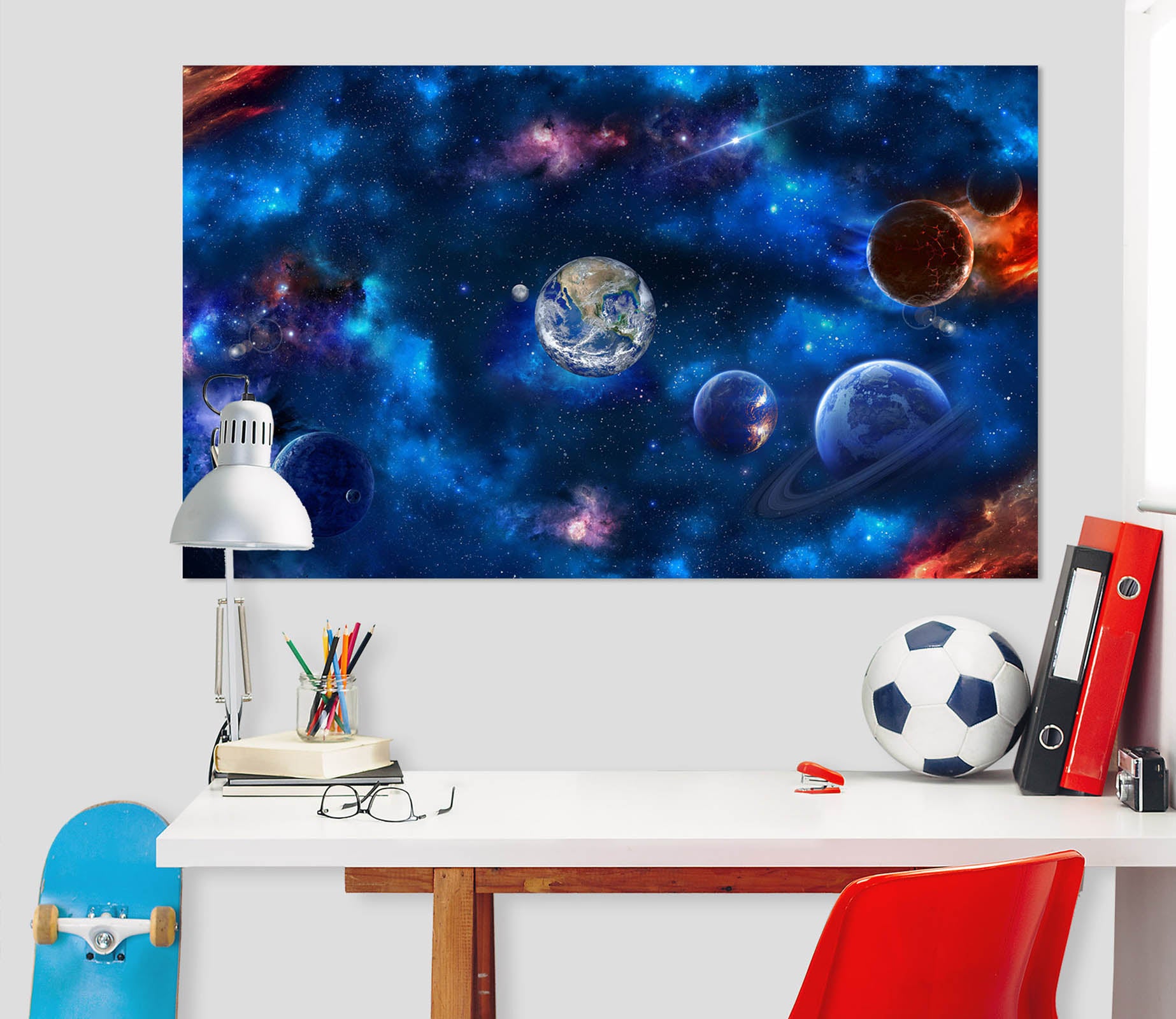 3D Planet Universe 1099 Wall Sticker