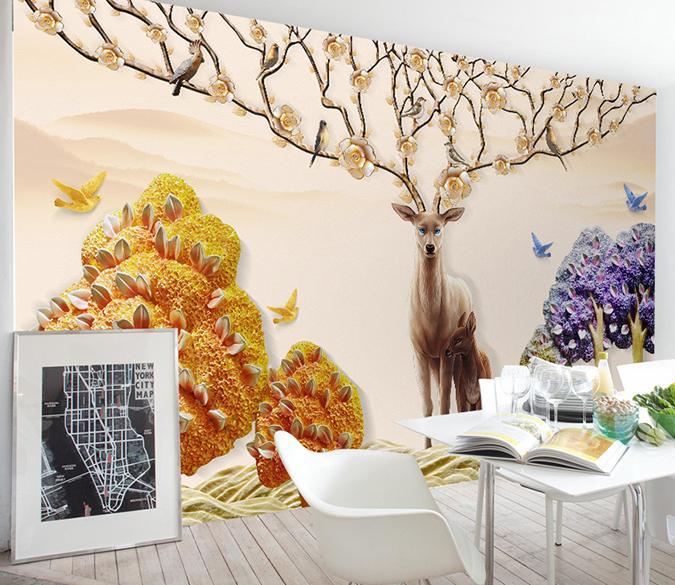 3D Elk 469 Wall Murals Wallpaper AJ Wallpaper 2 