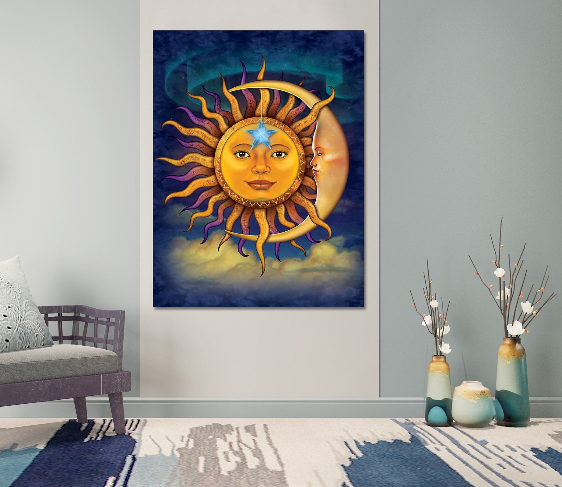 3D Sun God 002 Vincent Hie Wall Sticker