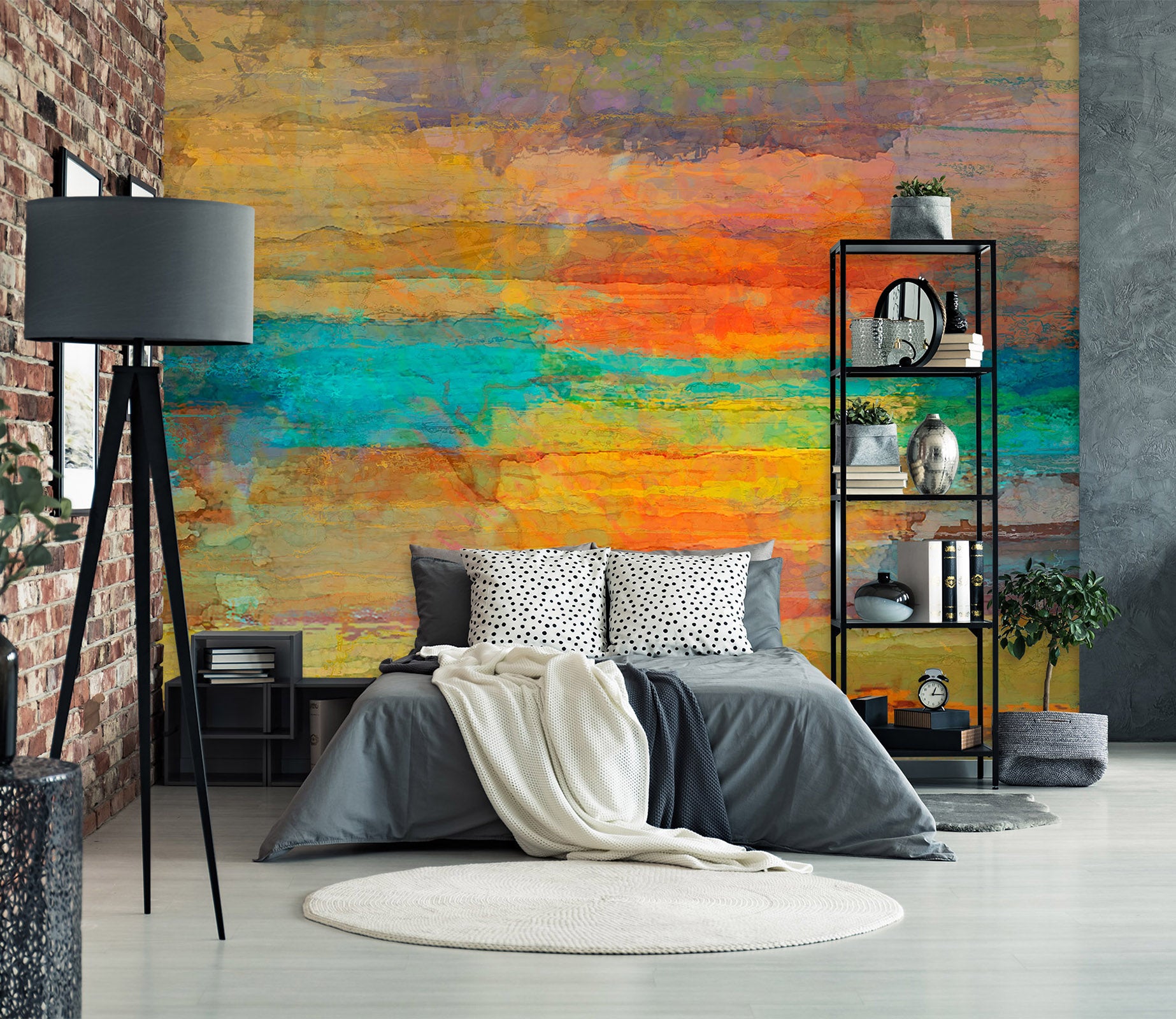 3D Painted Dusk 1523 Michael Tienhaara Wall Mural Wall Murals