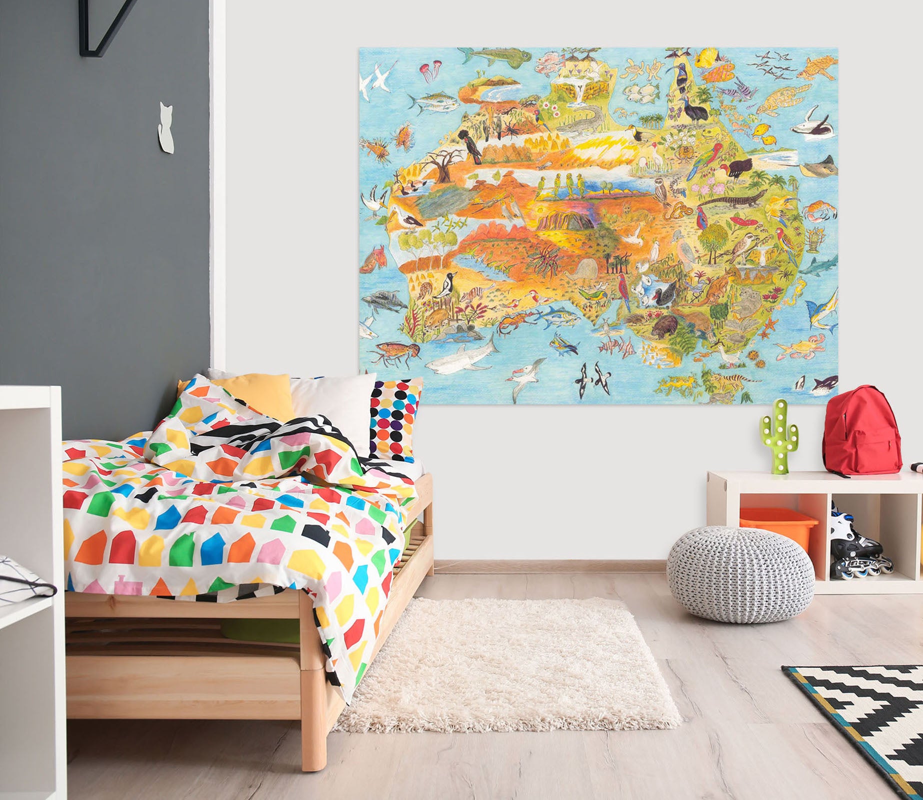 3D Island Sea 011 Michael Sewell Wall Sticker