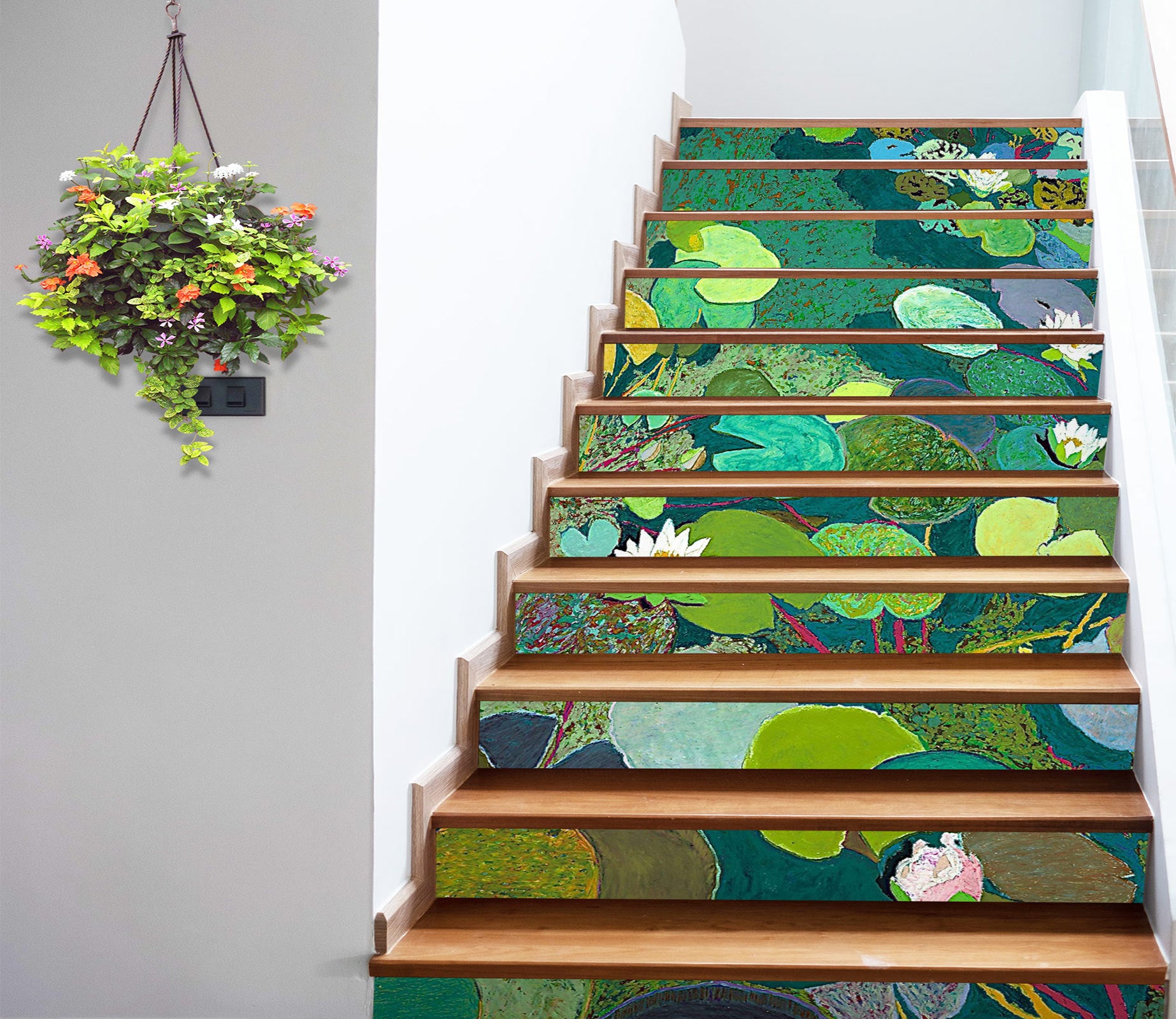 3D Lotus Pond 9063 Allan P. Friedlander Stair Risers