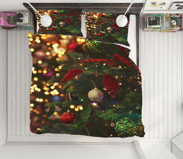 3D Tree Pendant 52182 Christmas Quilt Duvet Cover Xmas Bed Pillowcases