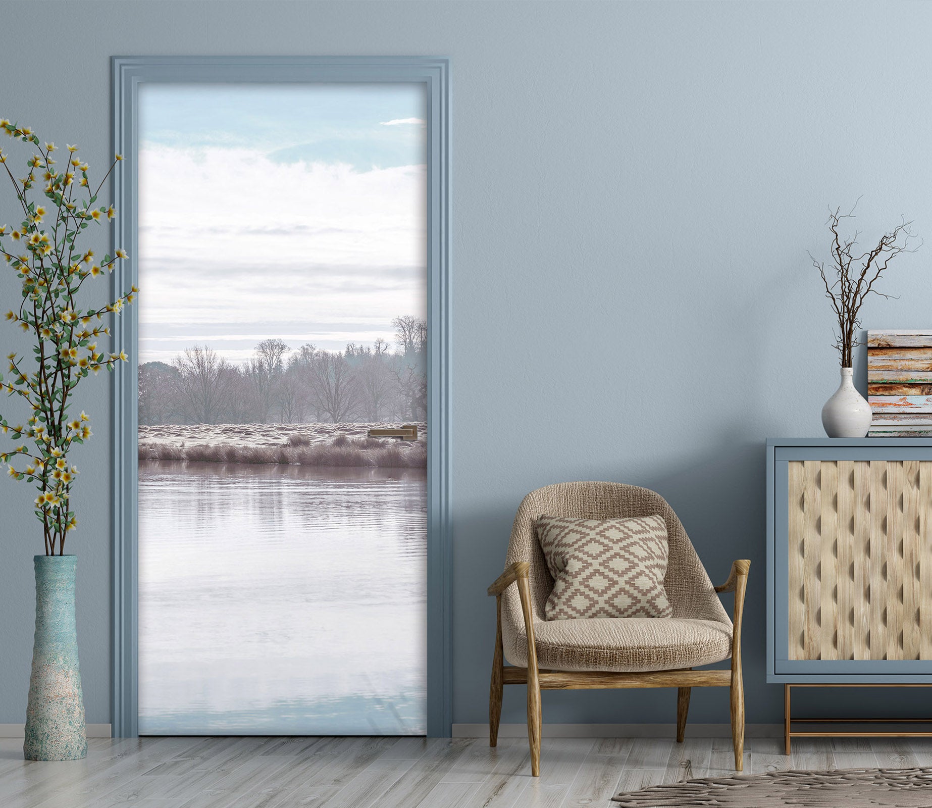 3D Lakeside Stone 10233 Assaf Frank Door Mural