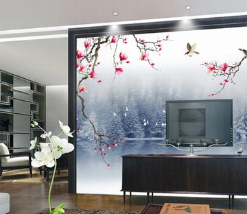 3D Cypress Tree WC1067 Wall Murals