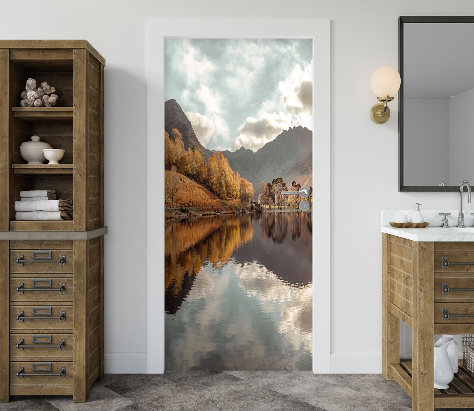 3D Landscape 10217 Assaf Frank Door Mural