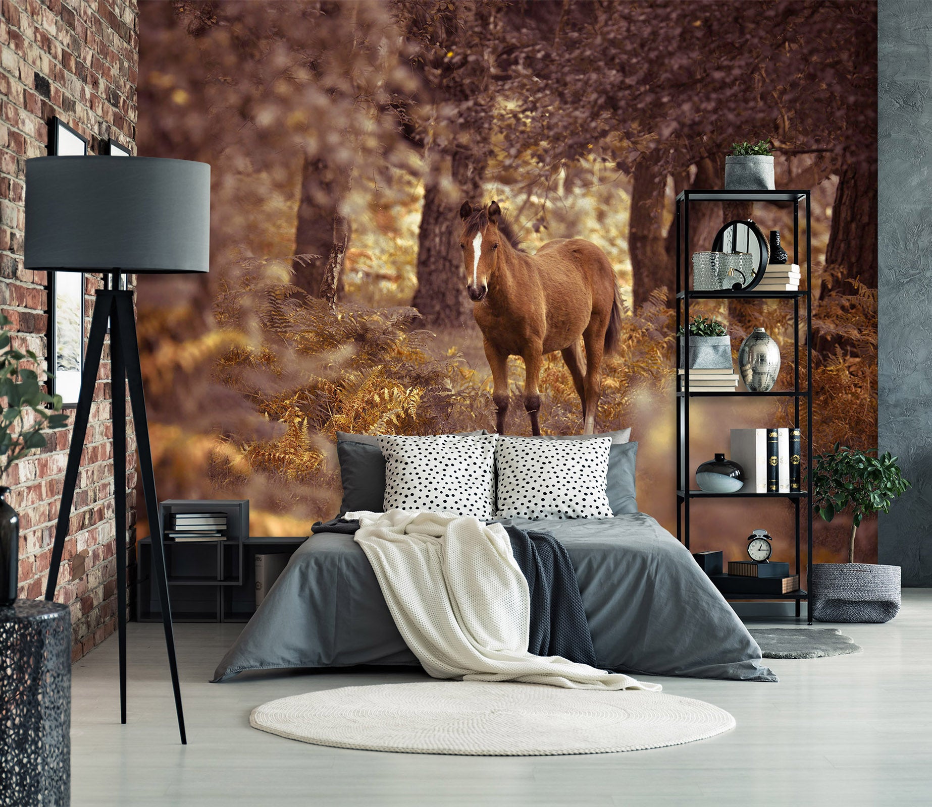 3D Mustang 1406 Assaf Frank Wall Mural Wall Murals