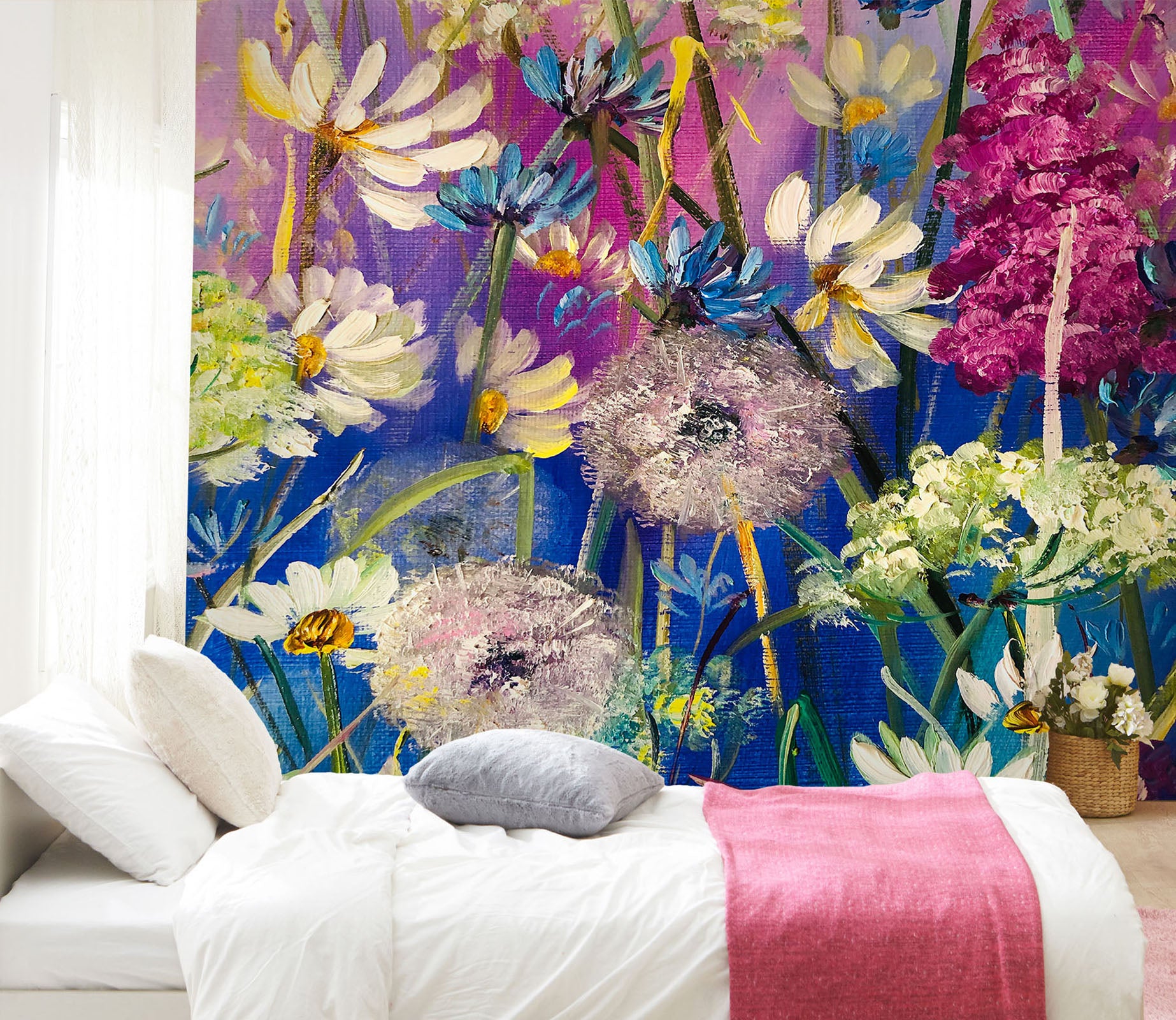 3D Bright Flowers 219 Skromova Marina Wall Mural Wall Murals