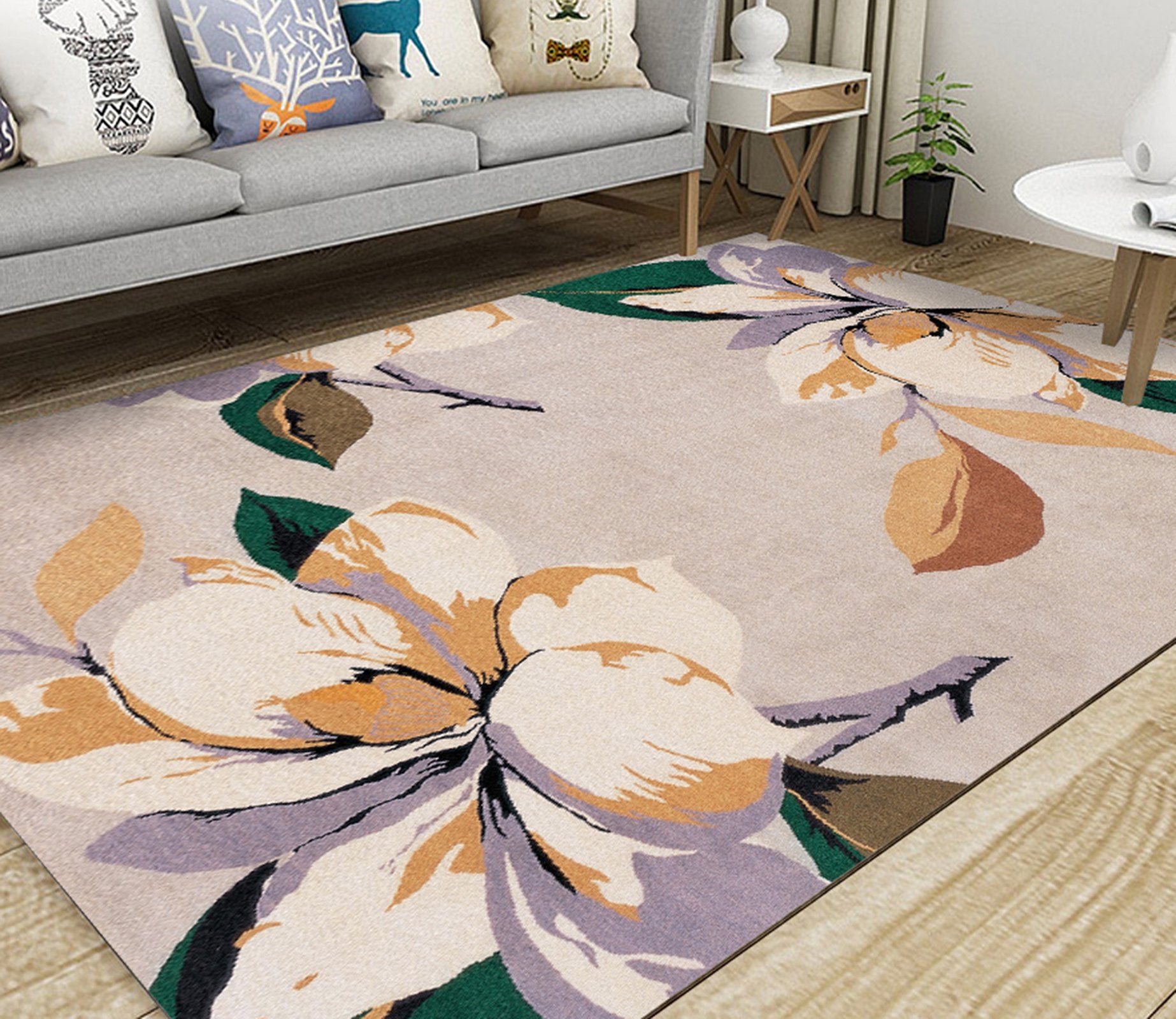 3D Colored Leaves WG230 Non Slip Rug Mat Mat AJ Creativity Home 