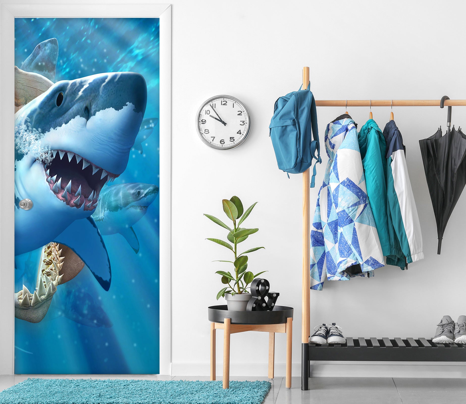 3D Shark 112137 Jerry LoFaro Door Mural