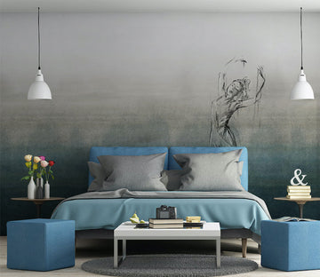 3D Simple Gray WG135 Wall Murals