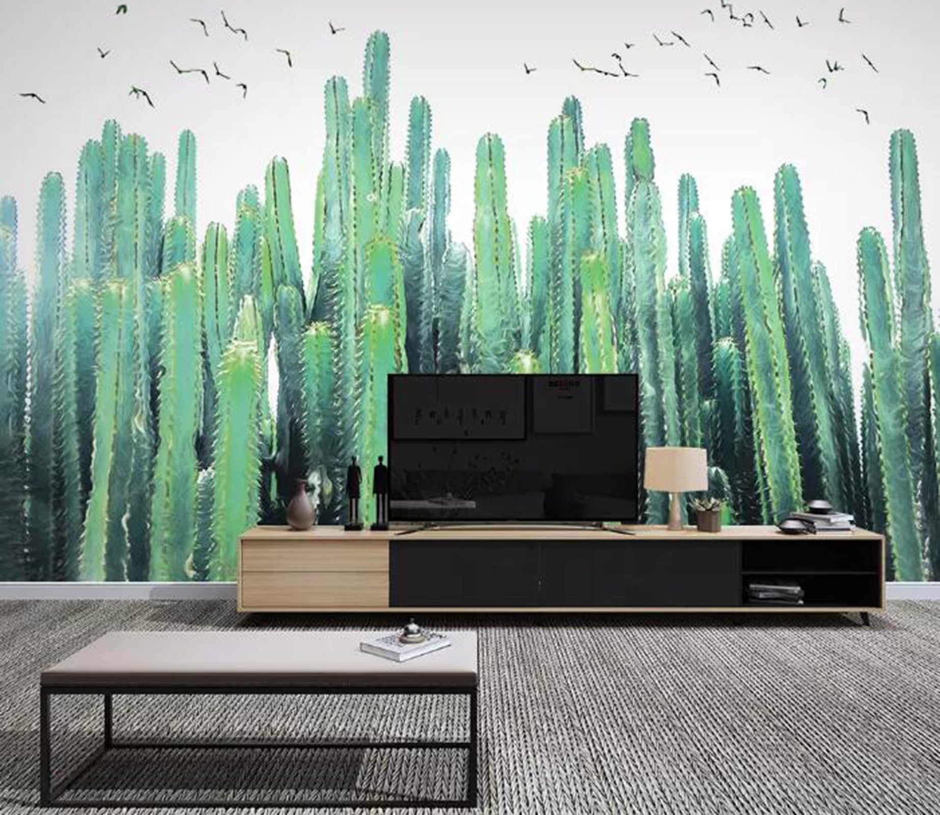 3D Green Plant WG27 Wall Murals Wallpaper AJ Wallpaper 2 