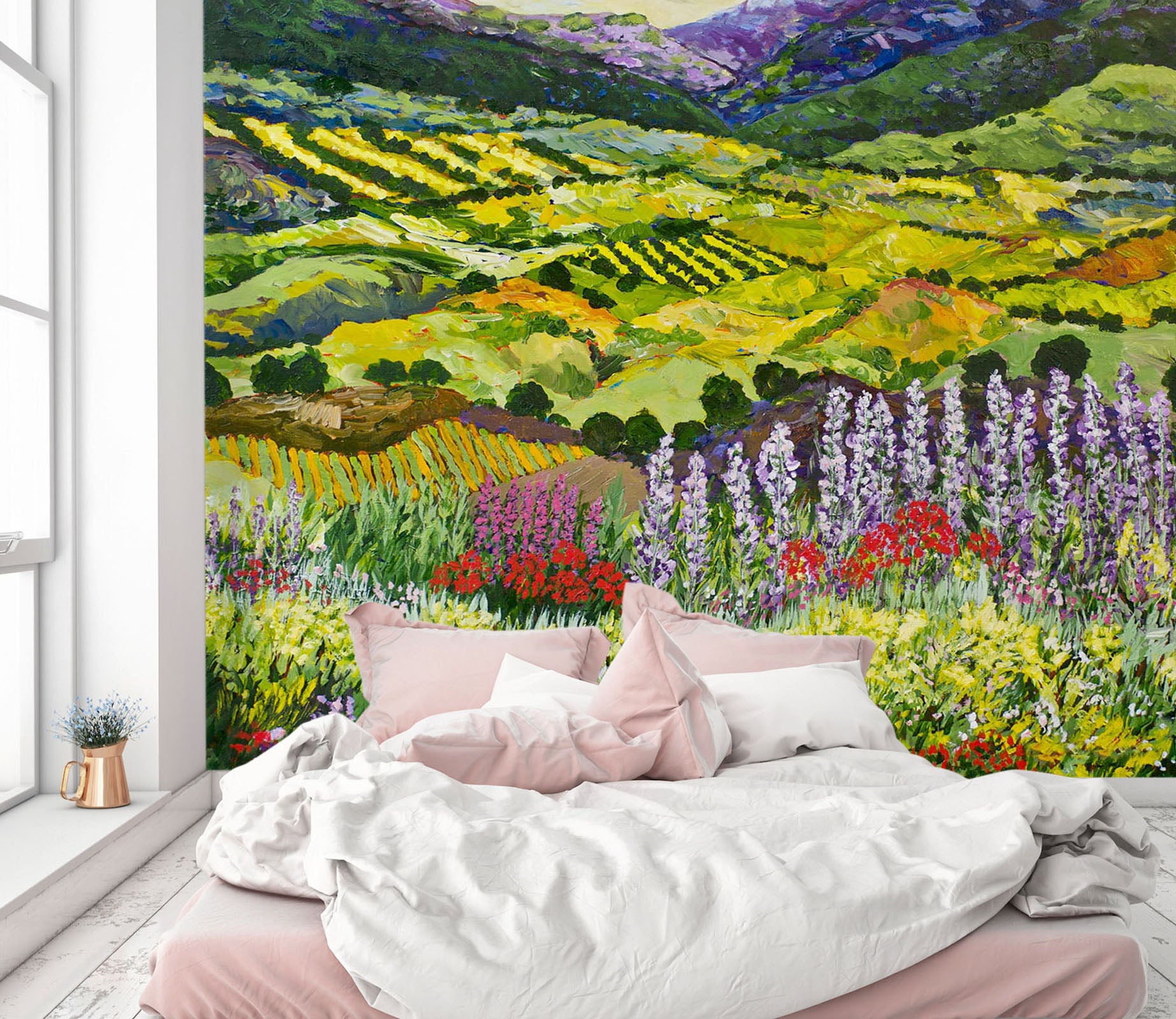 3D Where Flowers Bloom 104 Allan P. Friedlander Wall Mural Wall Murals