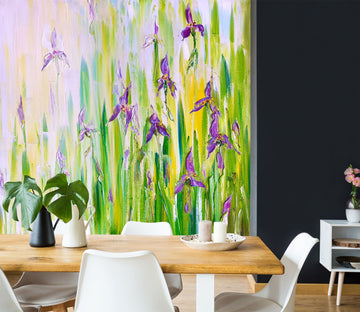 3D Purple Flower 162 Skromova Marina Wall Mural Wall Murals