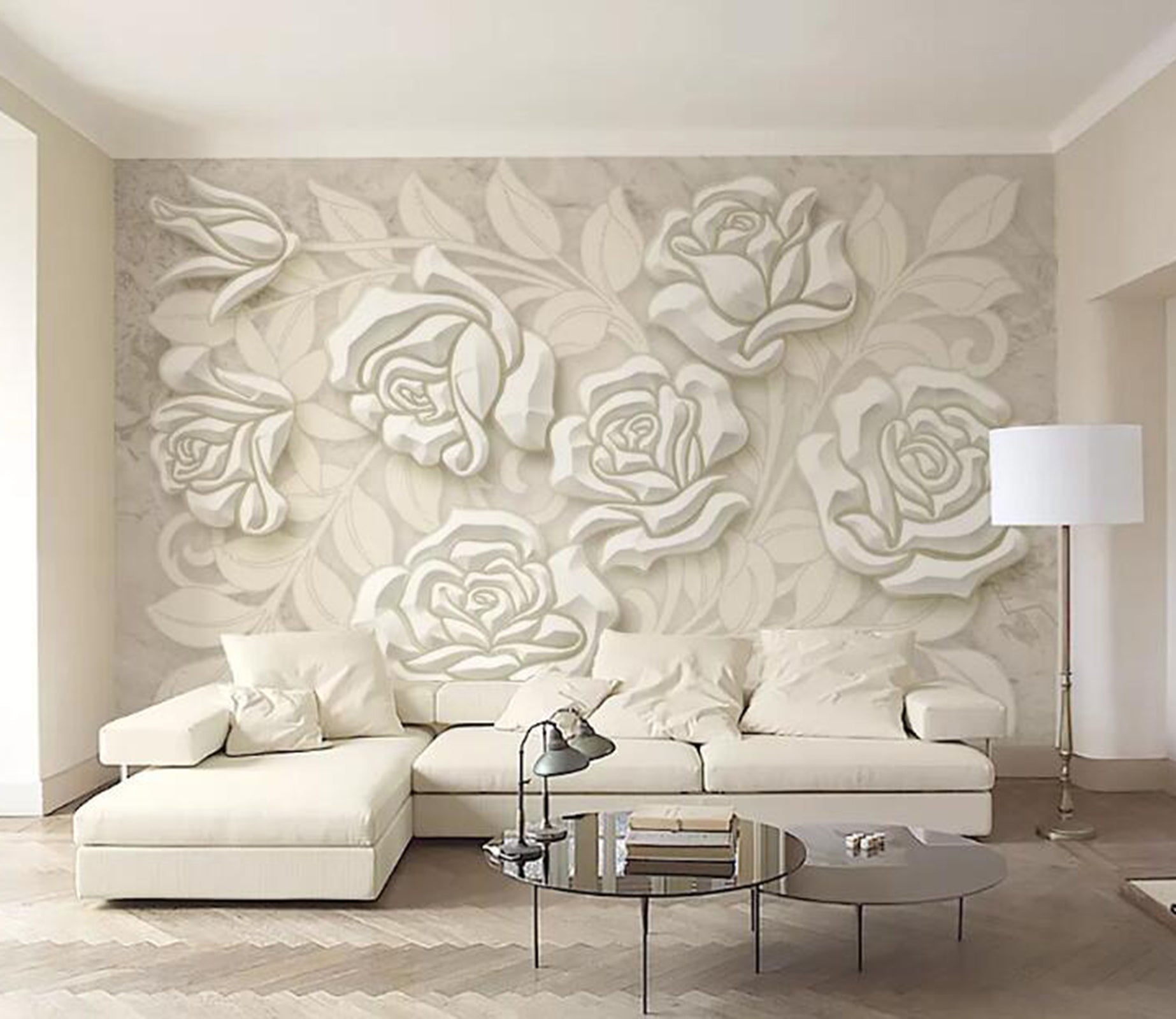 3D Carving Flowers WG80 Wall Murals Wallpaper AJ Wallpaper 2 