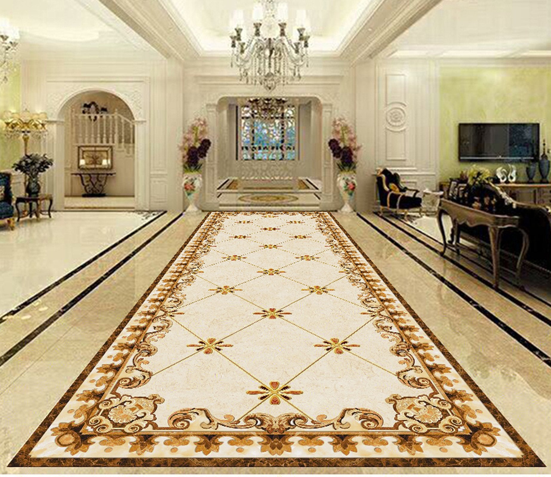 3D Marble Pattern WG511 Floor Mural Wallpaper AJ Wallpaper 2 