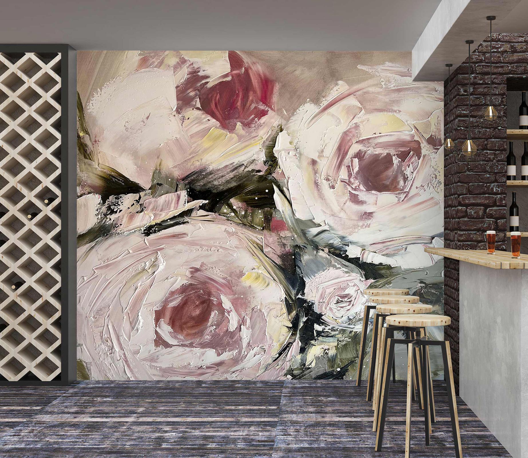 3D Pigment Rose 121 Skromova Marina Wall Mural Wall Murals