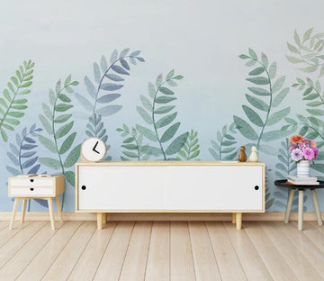 3D Swaying Leaves WC1007 Wall Murals